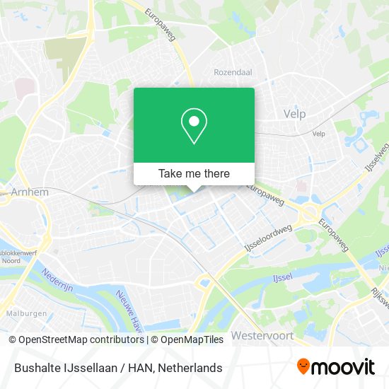 Bushalte IJssellaan / HAN map