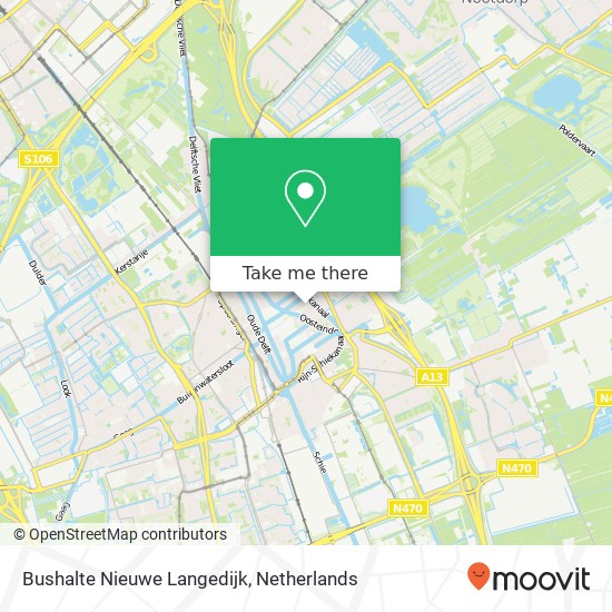 Bushalte Nieuwe Langedijk map