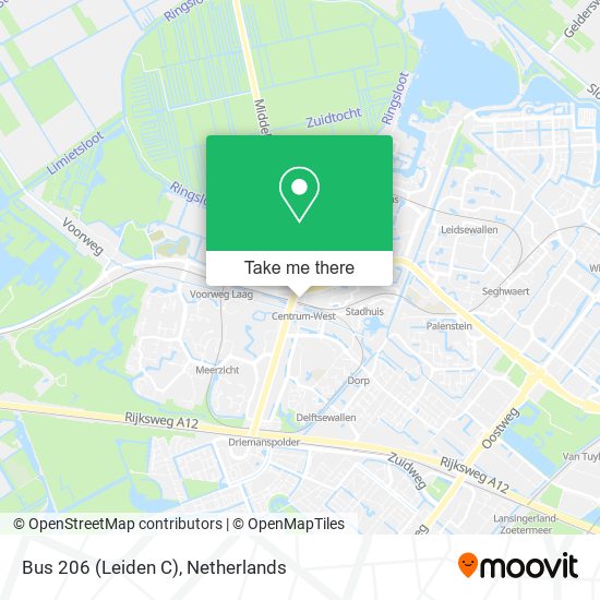 Bus 206 (Leiden C) Karte