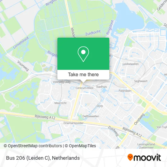 Bus 206 (Leiden C) map