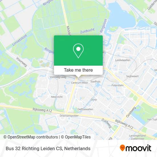Bus 32 Richting Leiden CS map