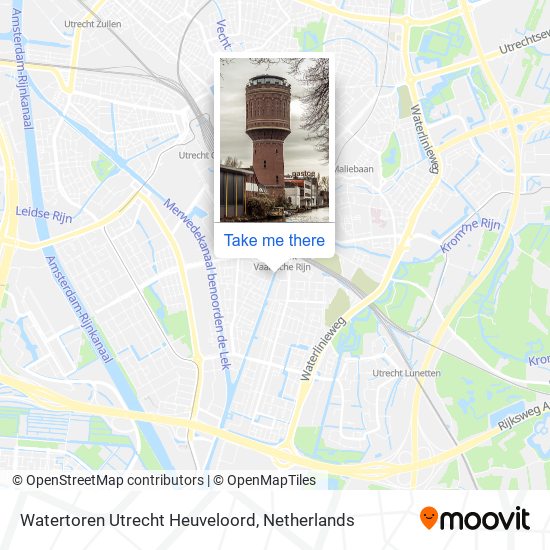 Watertoren Utrecht Heuveloord Karte