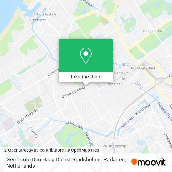 Gemeente Den Haag Dienst Stadsbeheer Parkeren map