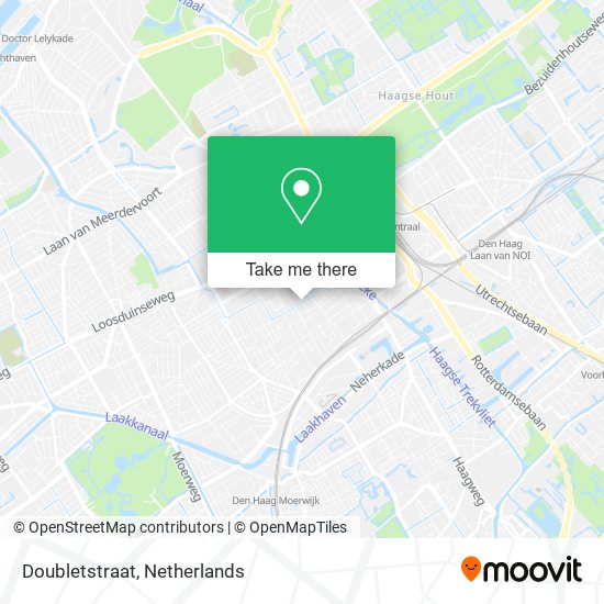 Doubletstraat map