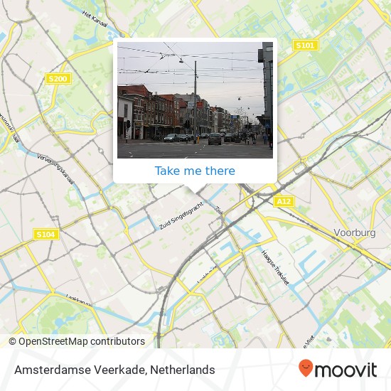 Amsterdamse Veerkade Karte