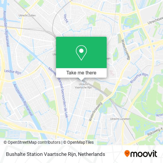 Bushalte Station Vaartsche Rijn map