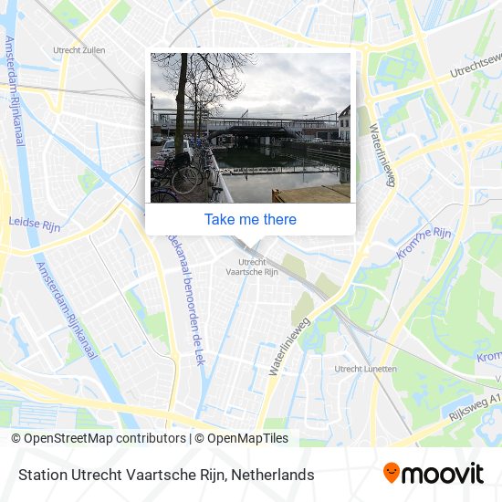 Station Utrecht Vaartsche Rijn map