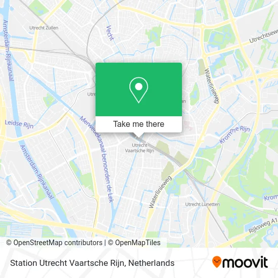 Station Utrecht Vaartsche Rijn map