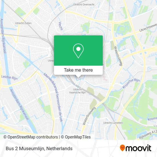 Bus 2 Museumlijn map