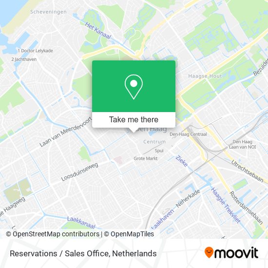 Reservations / Sales Office Karte