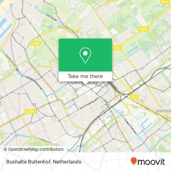 Bushalte Buitenhof map