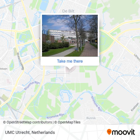 UMC Utrecht map