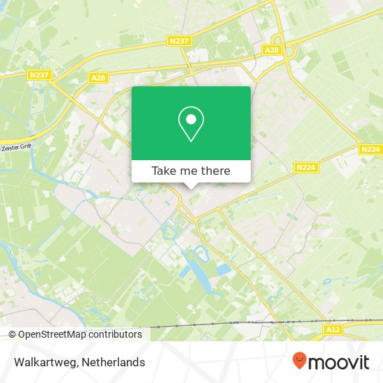 Walkartweg map