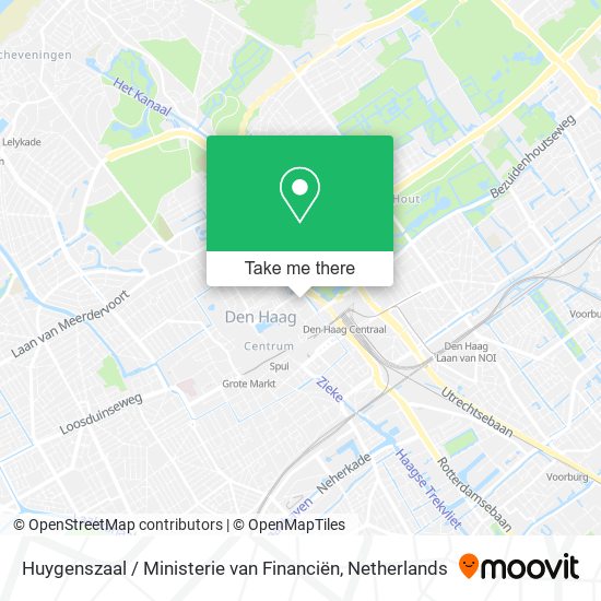 Huygenszaal / Ministerie van Financiën map