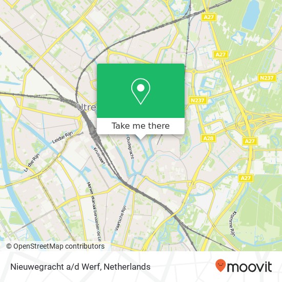 Nieuwegracht a/d Werf Karte