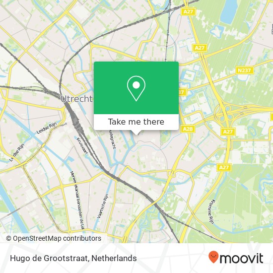 Hugo de Grootstraat Karte