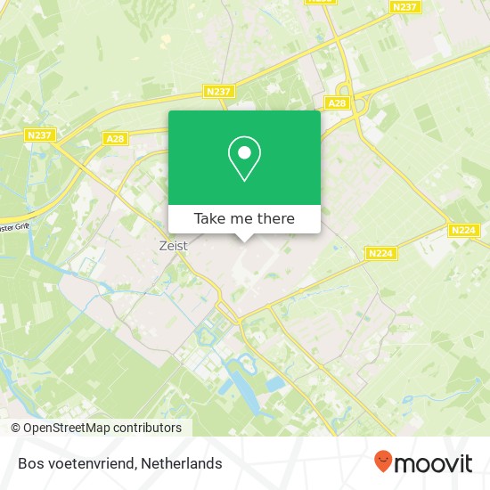 Bos voetenvriend map