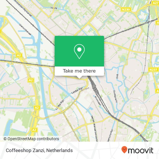 Coffeeshop Zanzi map