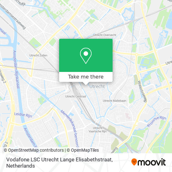 Vodafone LSC Utrecht Lange Elisabethstraat Karte