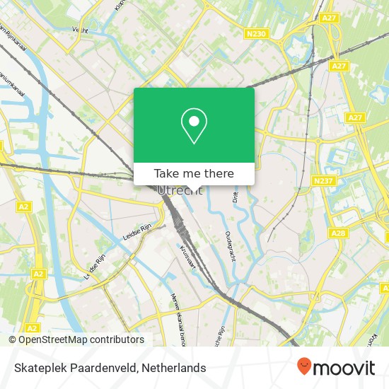 Skateplek Paardenveld map