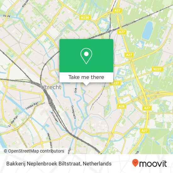 Bakkerij Neplenbroek Biltstraat map