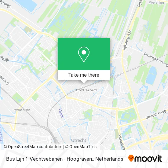 Bus Lijn 1 Vechtsebanen - Hoograven. map
