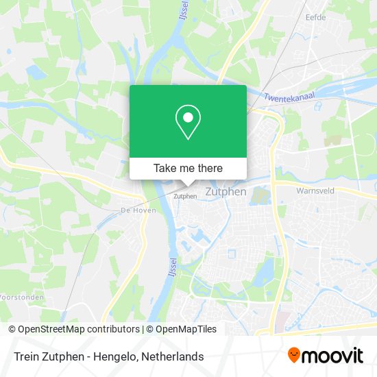 Trein Zutphen - Hengelo map