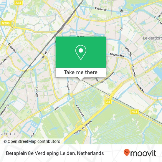 Betaplein 8e Verdieping Leiden map