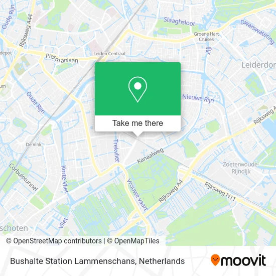 Bushalte Station Lammenschans map