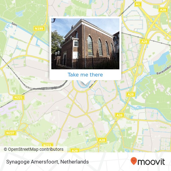 Synagoge Amersfoort map