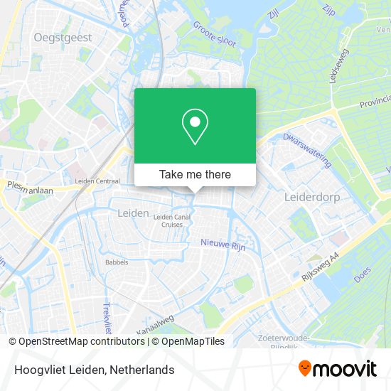 Hoogvliet Leiden map