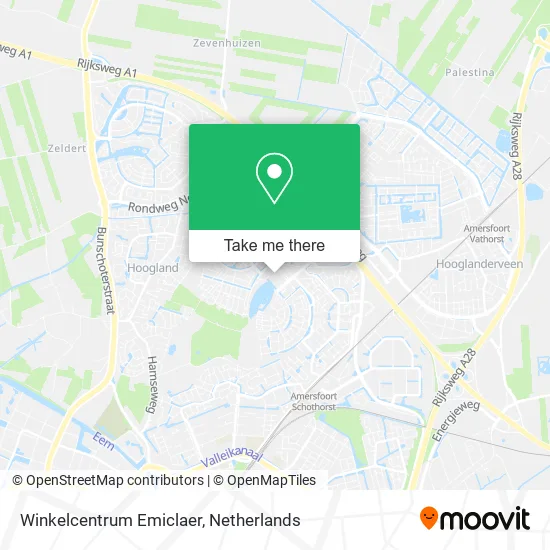 Winkelcentrum Emiclaer map
