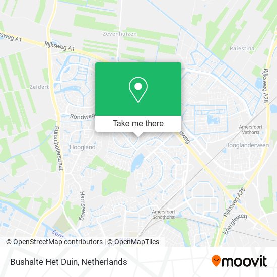 Bushalte Het Duin map