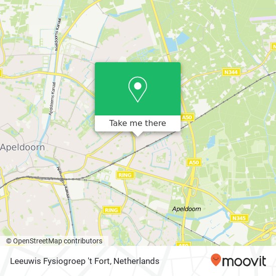 Leeuwis Fysiogroep 't Fort map