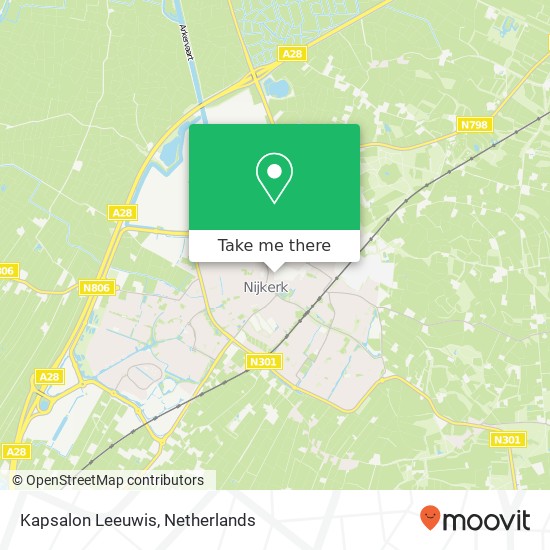 Kapsalon Leeuwis map