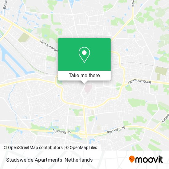 Stadsweide Apartments map