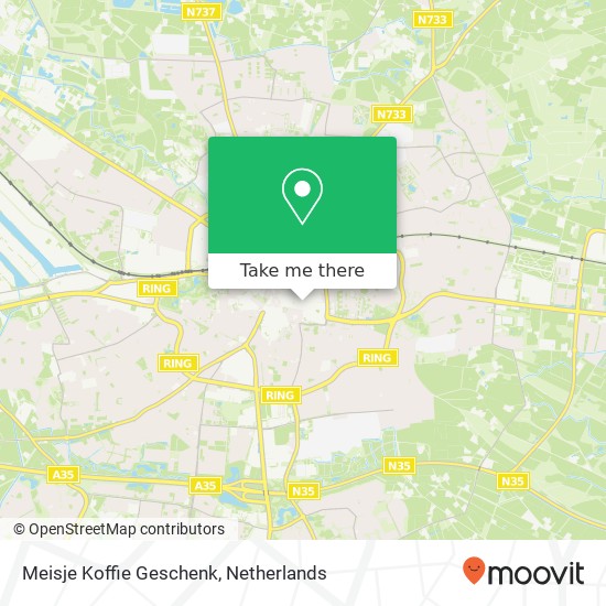 Meisje Koffie Geschenk map