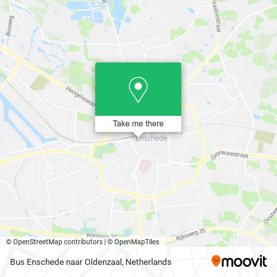 Bus Enschede naar Oldenzaal Karte