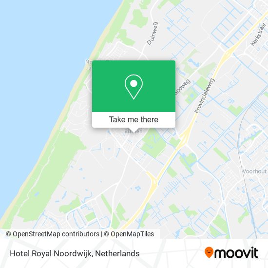 Hotel Royal Noordwijk map