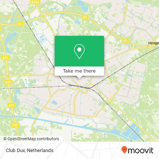 Club Dux map