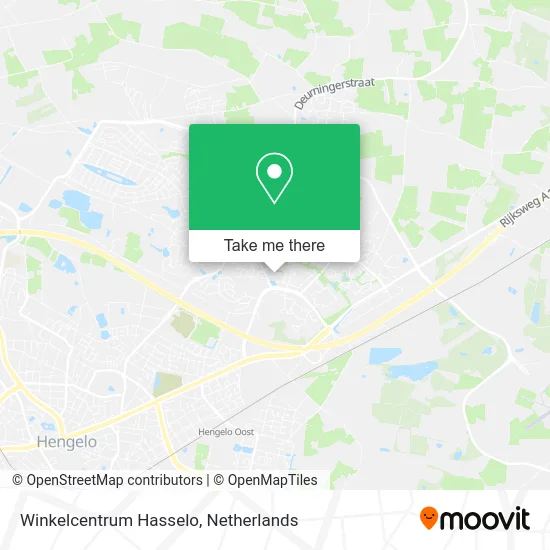 Winkelcentrum Hasselo map