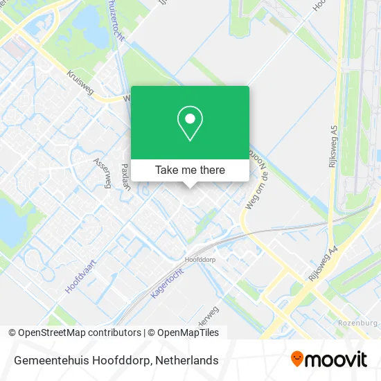 Gemeentehuis Hoofddorp map