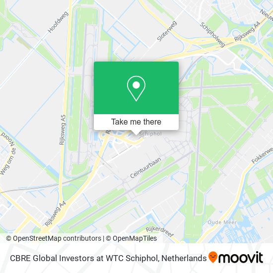 CBRE Global Investors at WTC Schiphol Karte