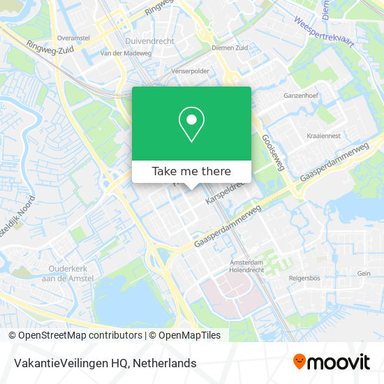 VakantieVeilingen HQ map