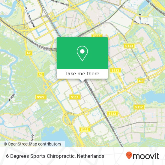 6 Degrees Sports Chiropractic map