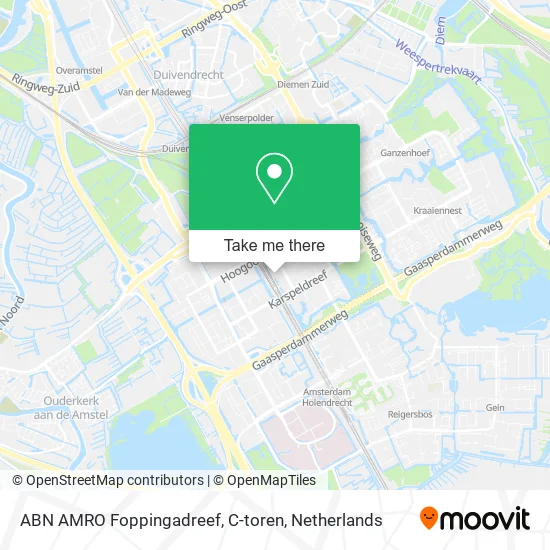ABN AMRO Foppingadreef, C-toren map