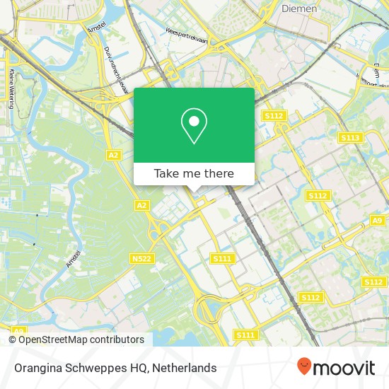 Orangina Schweppes HQ map
