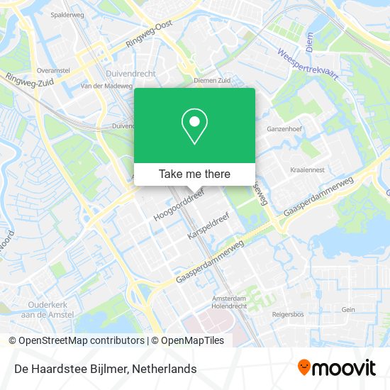 De Haardstee Bijlmer map