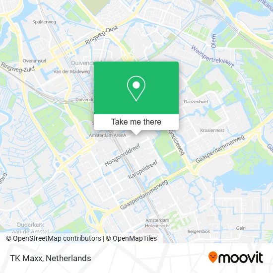 TK Maxx map