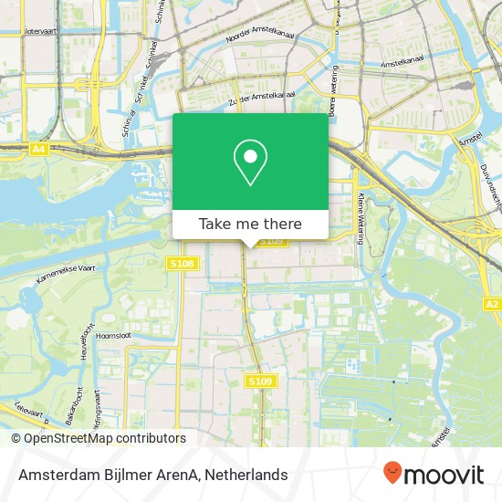 Amsterdam Bijlmer ArenA map